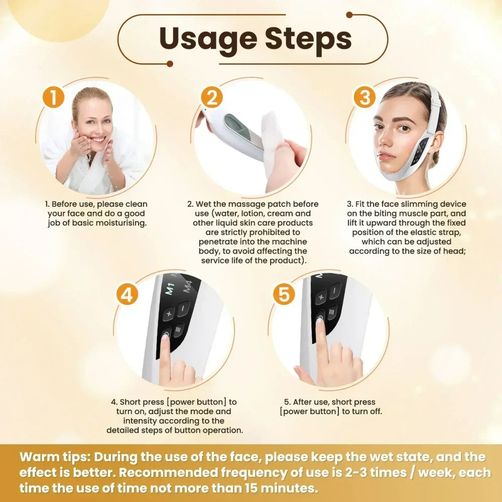 EMS Facial Massage Device – 6 Modes & 8 Levels