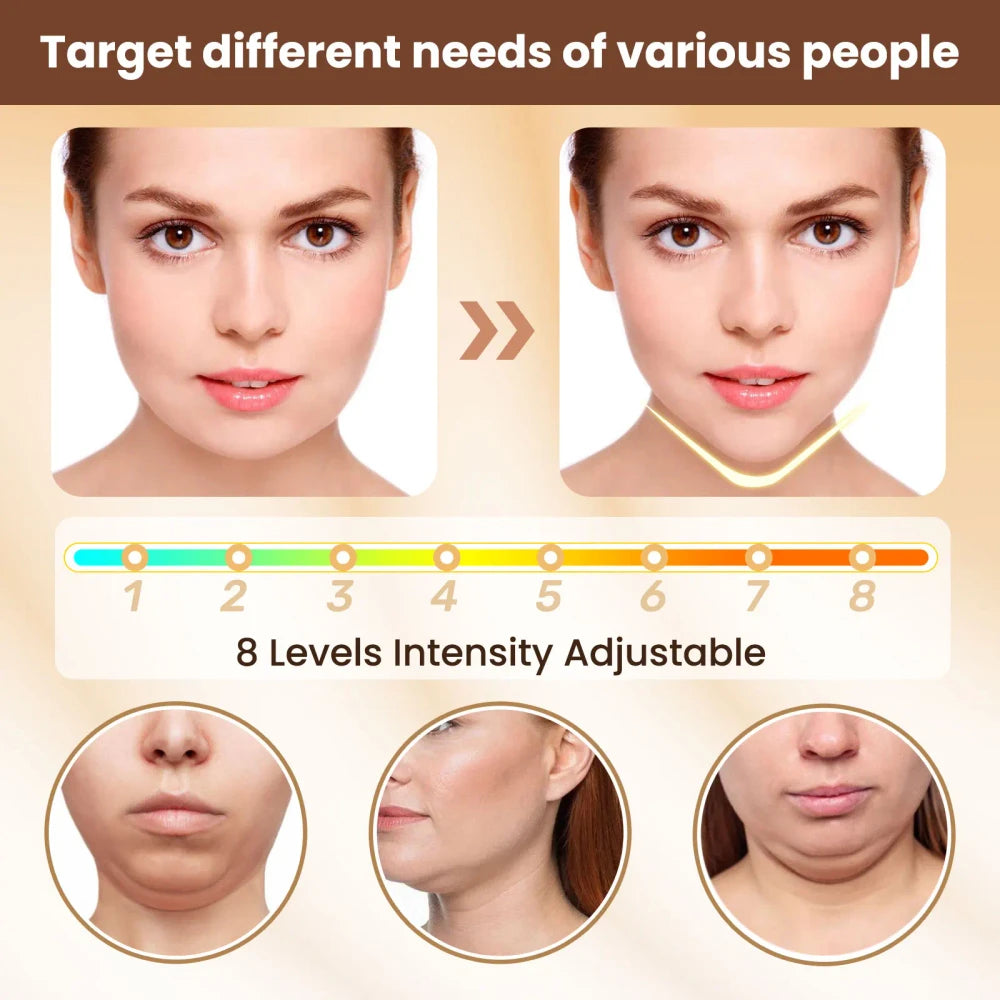 EMS Facial Massage Device – 6 Modes & 8 Levels