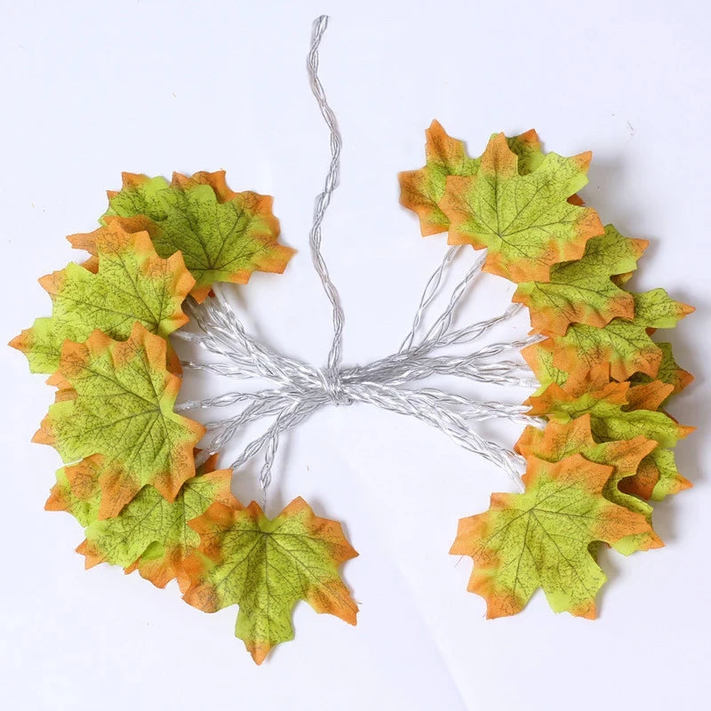 Maple Leaf String Lights – Halloween & Fall Decor