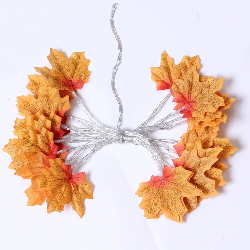 Maple Leaf String Lights – Halloween & Fall Decor