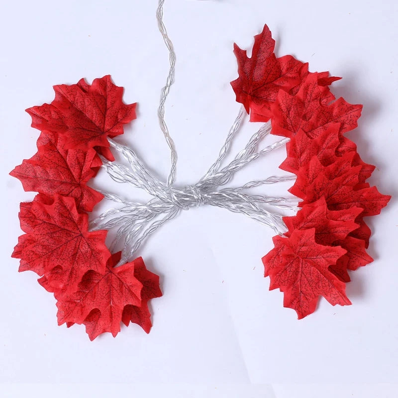 Maple Leaf String Lights – Halloween & Fall Decor