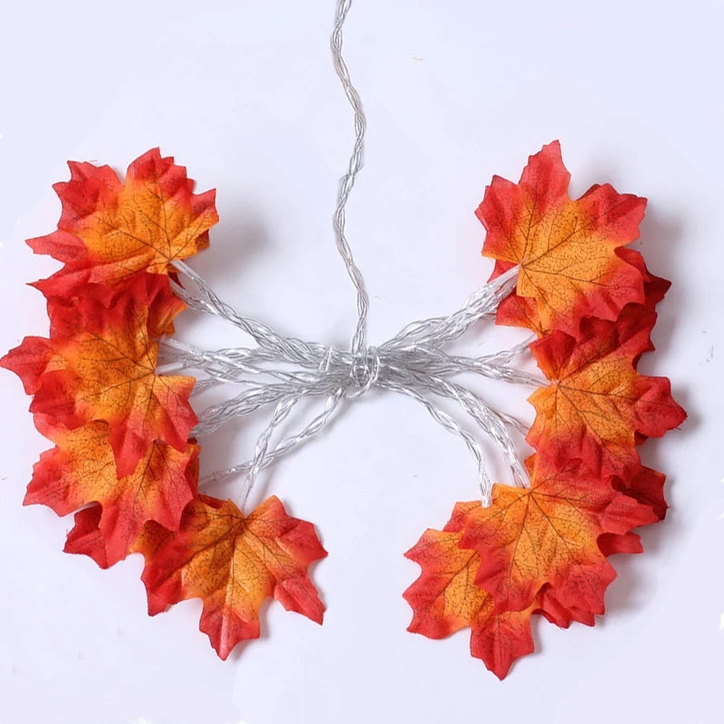 Maple Leaf String Lights – Halloween & Fall Decor