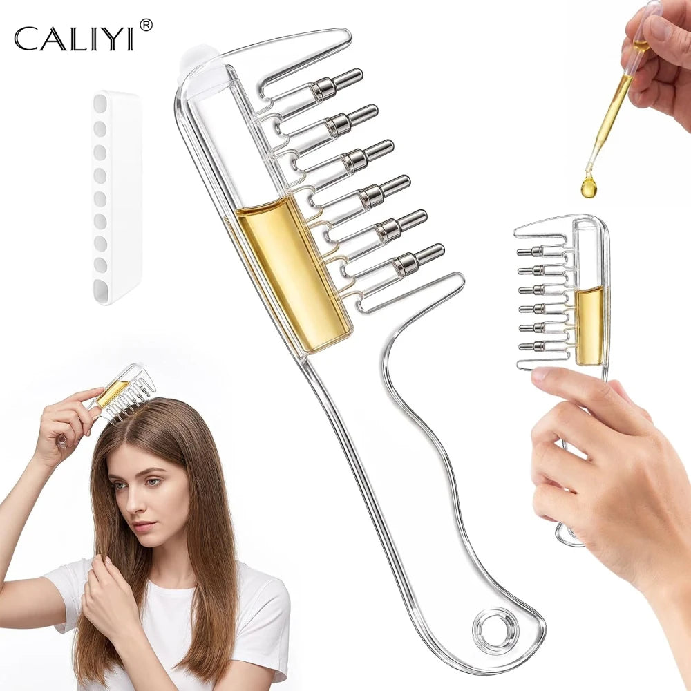 Peigne à Bain d'Huile – Applicateur pour Cuir Chevelu